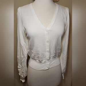 debut Women's ivory‎ Button-Up Cardigan size s/m